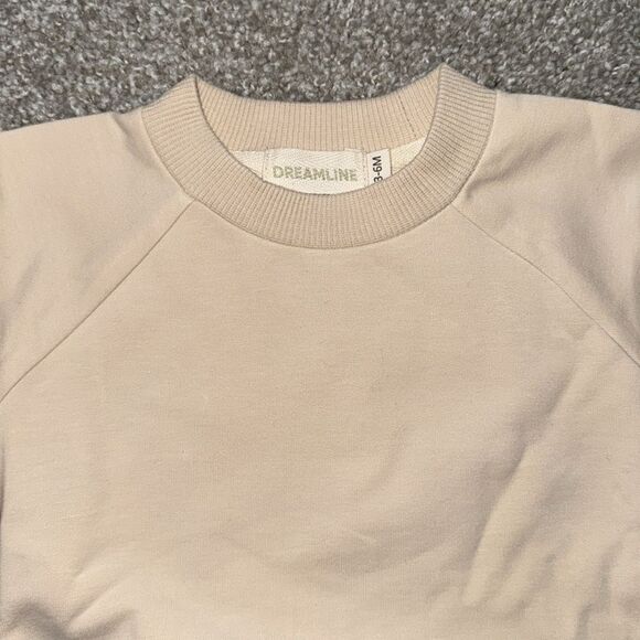 ORGANIC COTTON Kids CREWNECK and Joggers Set Cream - Picture 9 of 10